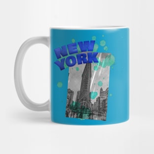 New York Drip - Blue/Teal Mug